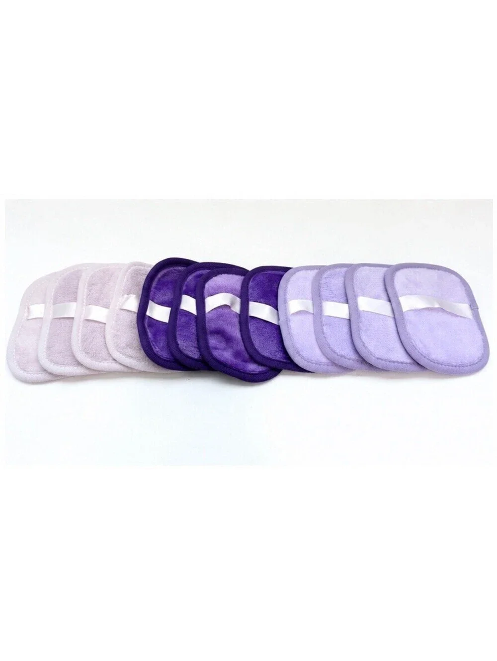 12 Reusable Makeup Remover Pads Soft Microfiber Face Cleansing Washable Set